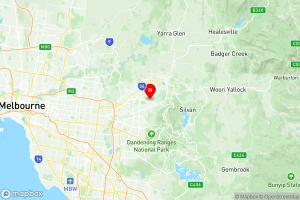 Kilsyth, Victoria Region Map