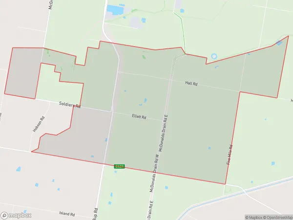 AU PostCode 3810 Suburbs Map for Pakenham - South