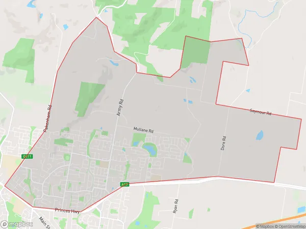 Pakenham North East, Victoria Polygon Area Map