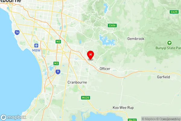 Berwick North, Victoria Region Map