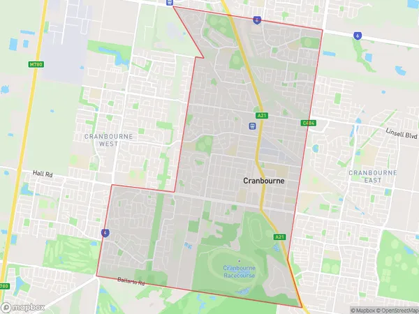 Postal Code 3977 Regions Map for Cranbourne