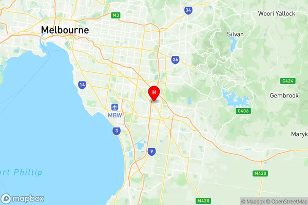 Dandenong North, Victoria Region Map