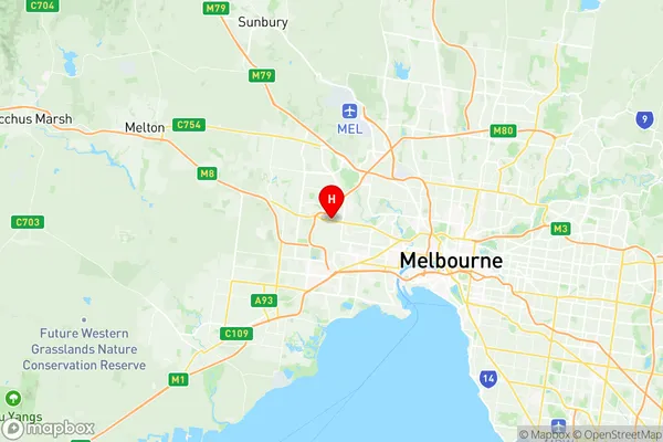 Ardeer Albion, Victoria Region Map