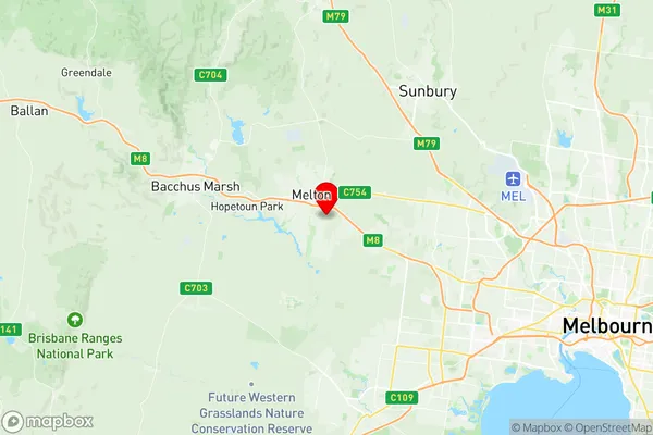 Melton South, Victoria Region Map
