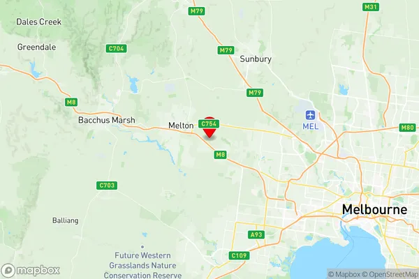 Rockbank Mount Cottrell, Victoria Region Map