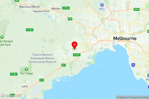 Hoppers Crossing North, Victoria Region Map