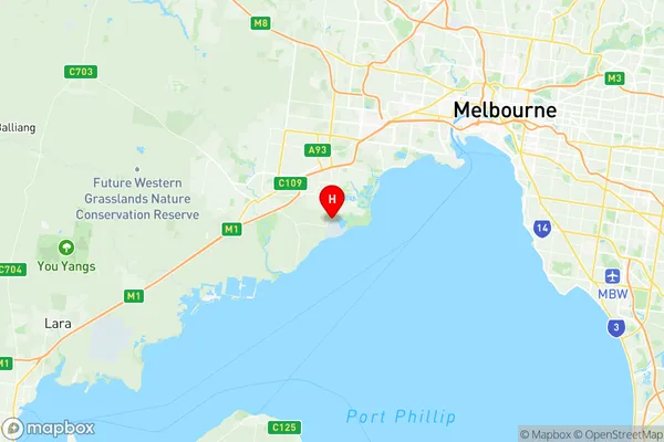 Point Cook East, Victoria Region Map