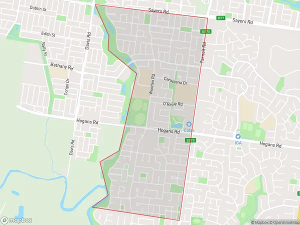 Tarneit South, Victoria Polygon Area Map