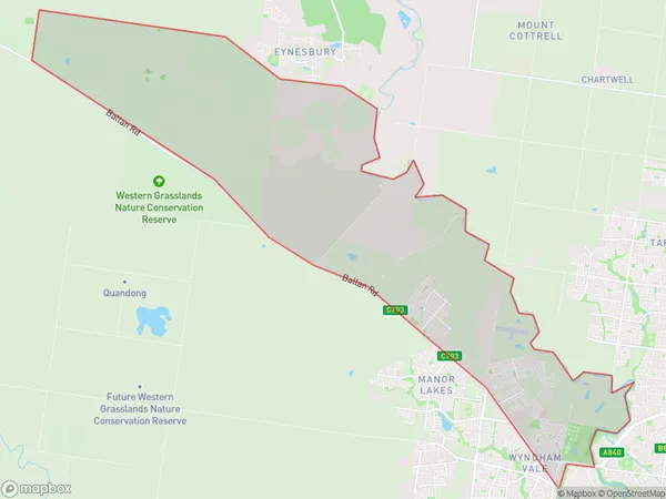 Wyndham Vale North, Victoria Polygon Area Map