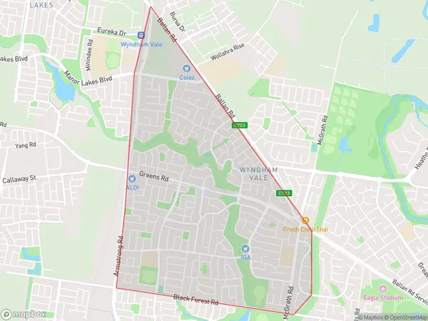 Wyndham Vale South, Victoria Polygon Area Map