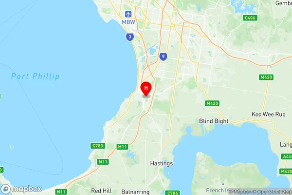 Frankston, Victoria Region Map