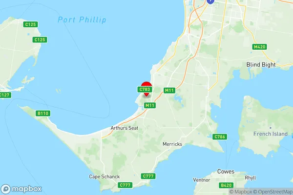 Mount Martha, Victoria Region Map