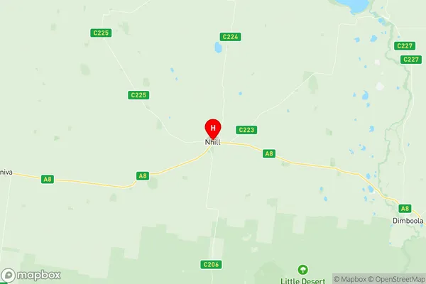 Nhill Region, Victoria Region Map