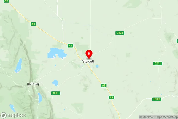 Stawell, Victoria Region Map