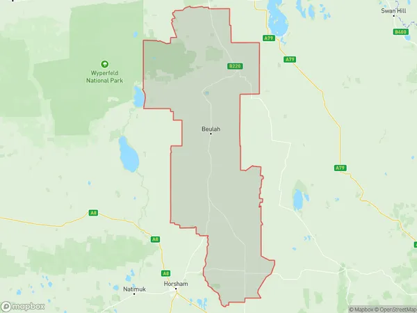 Yarriambiack, Victoria Polygon Area Map