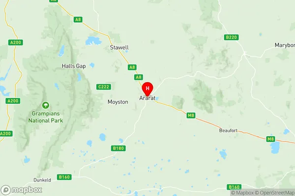 Grampians, Victoria Region Map