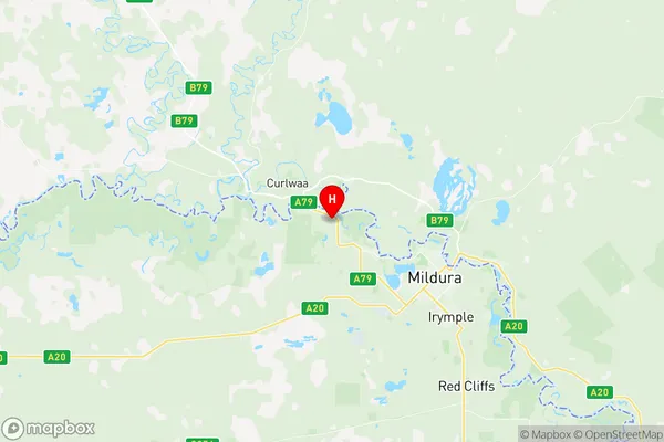 Merbein, Victoria Region Map