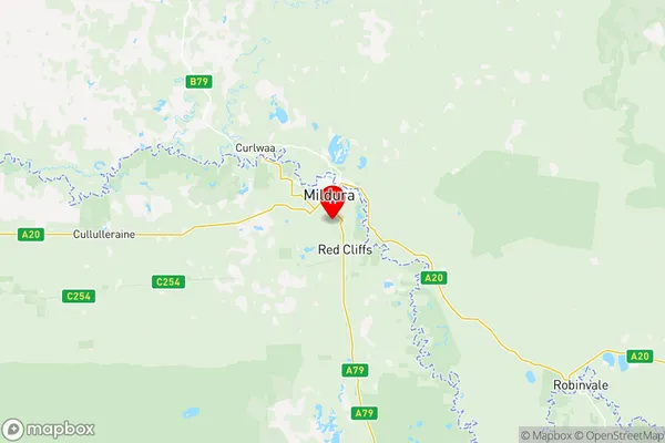 Mildura, Victoria Region Map