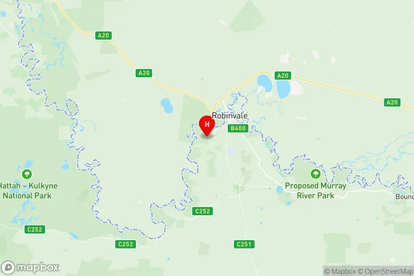 Robinvale, Victoria Region Map