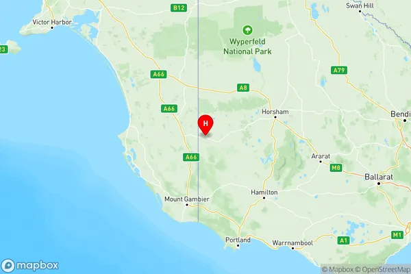 North West, Victoria Region Map