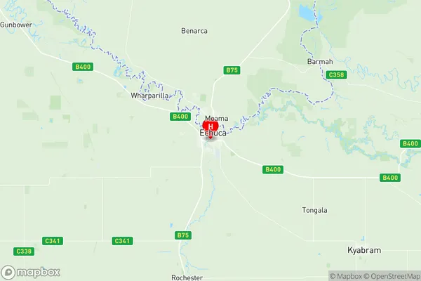 Echuca, Victoria Region Map