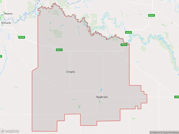 ZipCode 3619 Areas Map for Kyabram