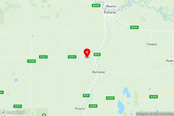 Rochester, Victoria Region Map