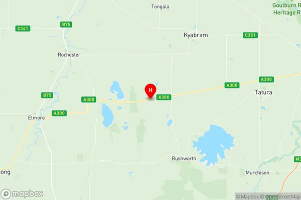 Rushworth, Victoria Region Map