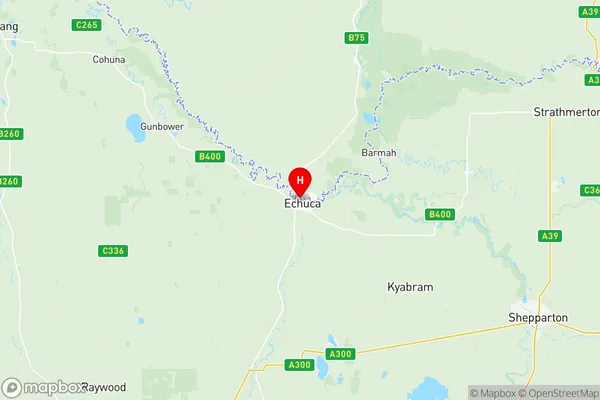 Campaspe, Victoria Region Map