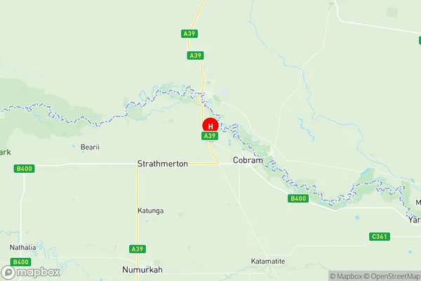 Cobram, Victoria Region Map