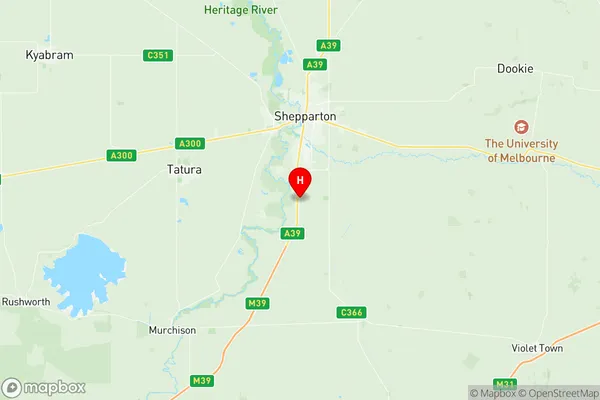 Shepparton South, Victoria Region Map