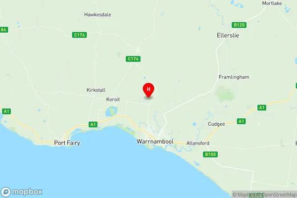 Moyne West, Victoria Region Map