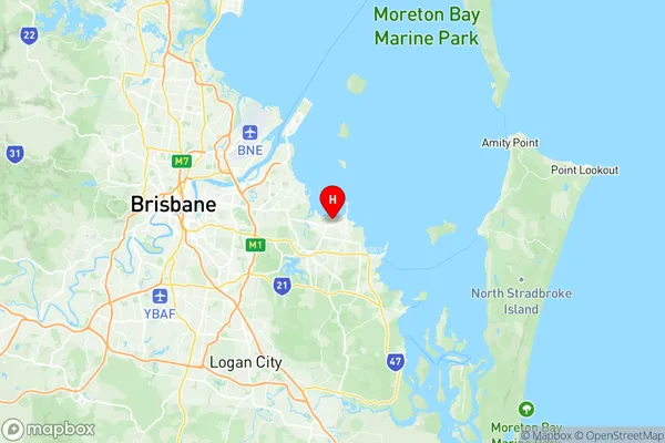 Birkdale, Queensland Region Map