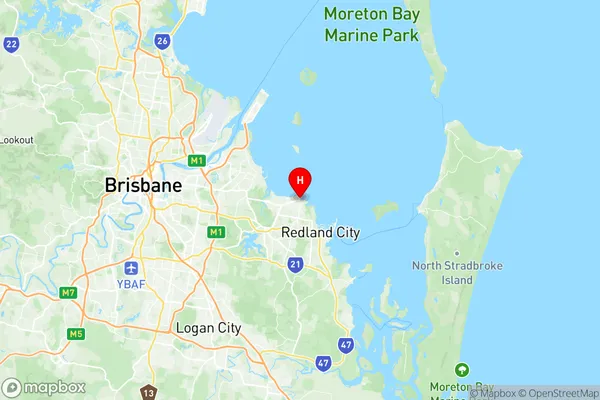 Wellington Point, Queensland Region Map