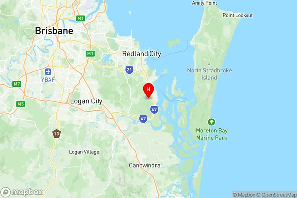 Redland Bay, Queensland Region Map