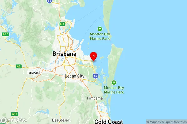 Cleveland Stradbroke, Queensland Region Map