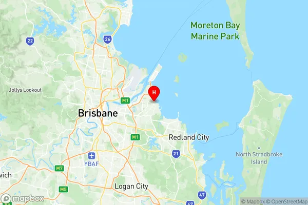 Wynnum, Queensland Region Map