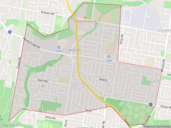 Aspley, Queensland Polygon Area Map