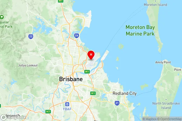 Brisbane Airport, Queensland Region Map