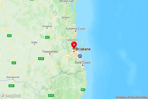 Brisbane North, Queensland Region Map