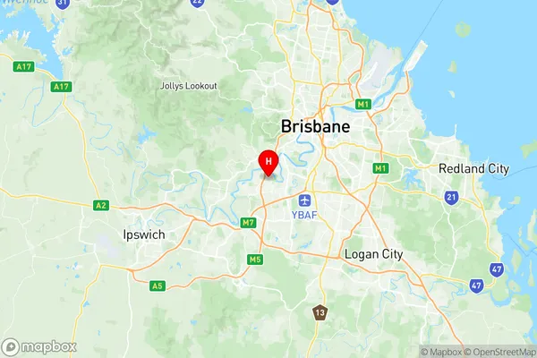 Seventeen Mile Rocks Sinnamon Park, Queensland Region Map