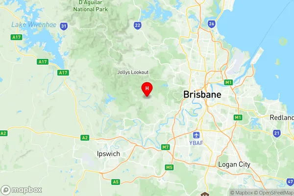 Brookfield Kenmore Hills, Queensland Region Map