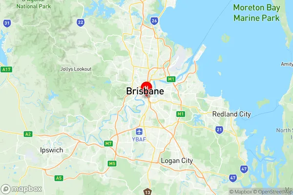 South Brisbane, Queensland Region Map