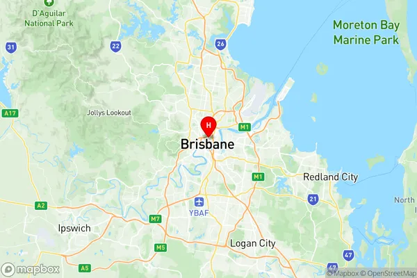 Spring Hill, Queensland Region Map