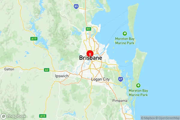 Brisbane Inner, Queensland Region Map