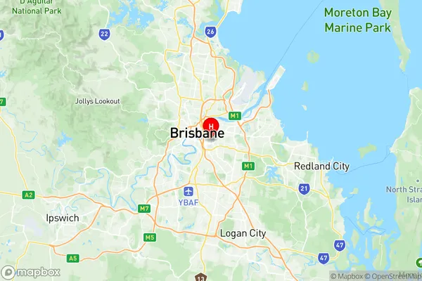 East Brisbane, Queensland Region Map