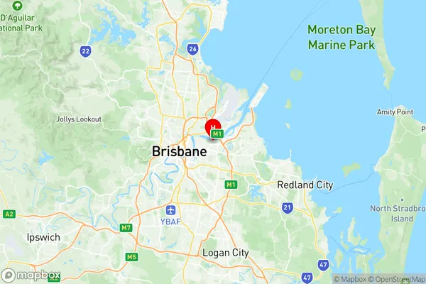 Morningside Seven Hills, Queensland Region Map