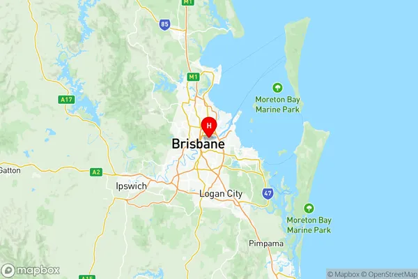 Brisbane Inner East, Queensland Region Map