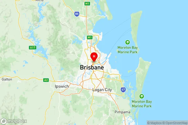 Brisbane Inner North, Queensland Region Map