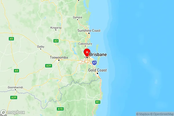 Brisbane Inner City, Queensland Region Map